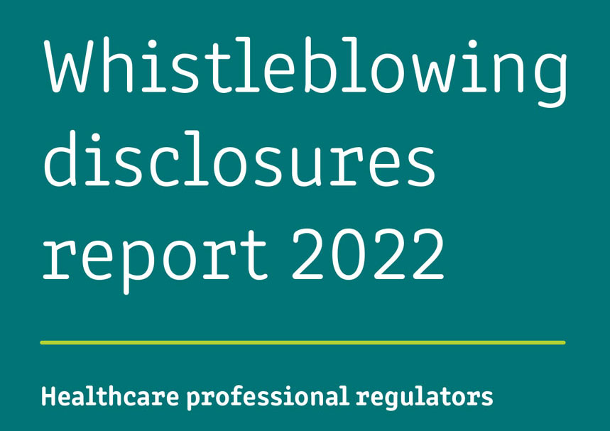 Whistleblowing disclosures report 2022 front